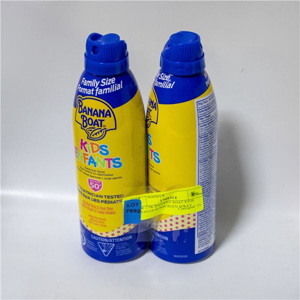 NEW 2 PK BANANA BOAT KIDS ENFANTS SUNSCREEN SPRAY