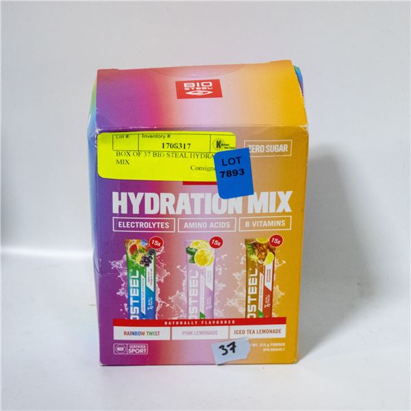 BOX OF 37 BIO STEAL HYDRATION MIX