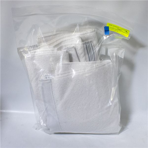 NEW BAG WITH CARO HOME HAND TOWELS, 18 X 30"