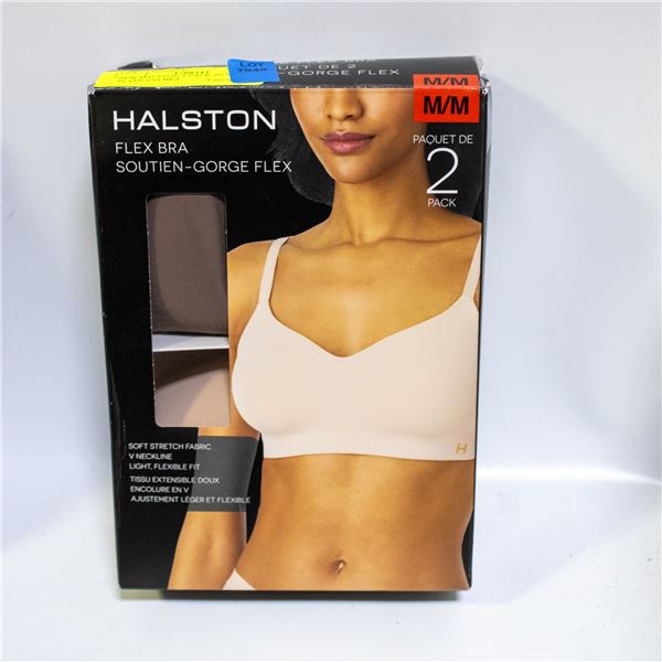 NEW HALSTON 2-PACK SZ M SEAMLESS BRA