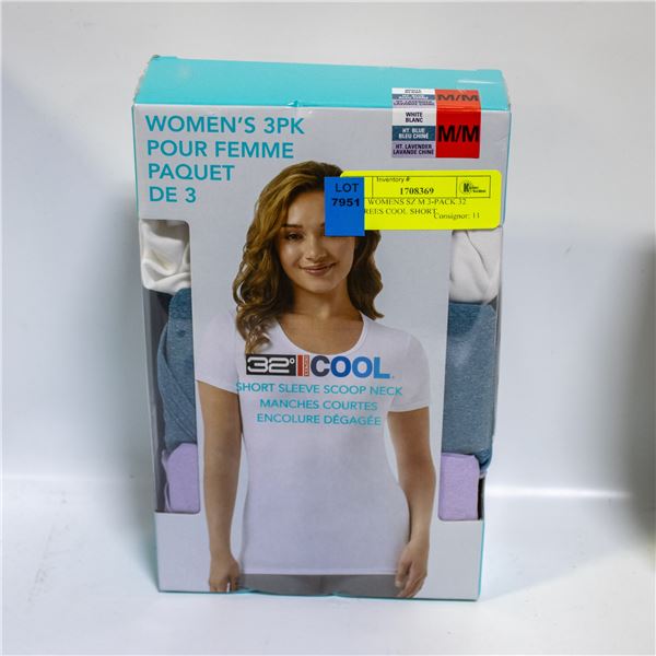 NEW WOMENS SZ M 3-PACK 32 DEGREES COOL SHORT