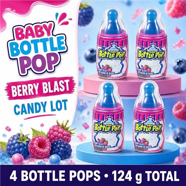 4 BABY BOTTLE POP BERRY BLAST 31G BB 11/27