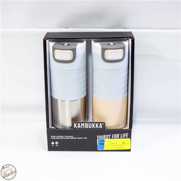 BRAND NEW 2 PK KAMBUKKA ETNA COFFEE & TEA THERMOS