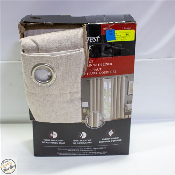 REPACKED BEAUTYREST BLACK 2PK OF CURTAINS