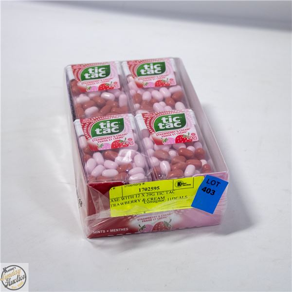 INNER CASE W/ 12 29G STRAWBERRY AND CREAM TICTACS