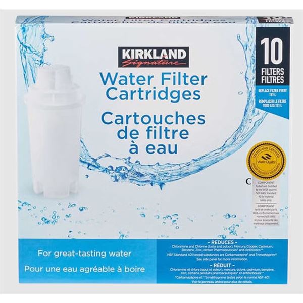NEW WITH BOX KIRKLAND 10 PACK OF WATER FILTER