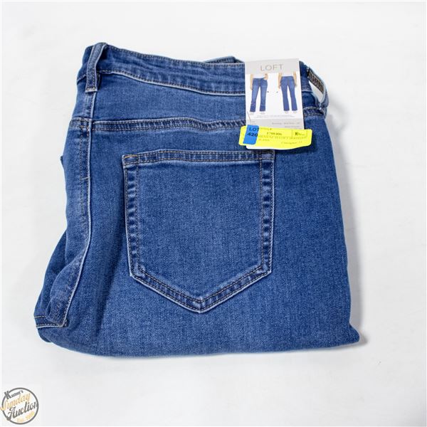 NEW WOMENS SZ 10 LOFT BOOTLEG MIDRISE JEANS