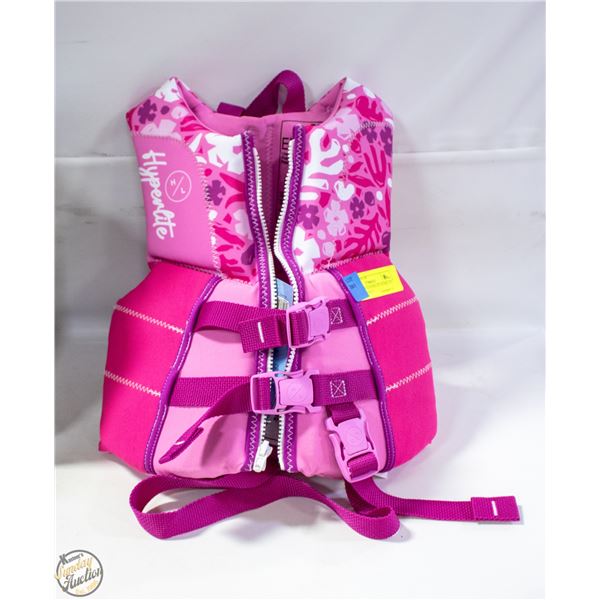 BRAND NEW HYPERLITE WAKE CO. CHILD LIFE VEST