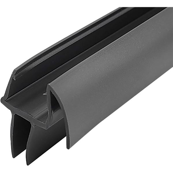 NEW 2PK SHOWER DOOR BOTTOM SEAL BLACK 100CM LONG