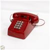 Image 1 : RETRO VINTAGE PUSH BUTTON PHONE (RED)