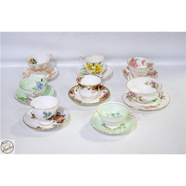 ESTATE VINTAGE CUPS & SAUCERS