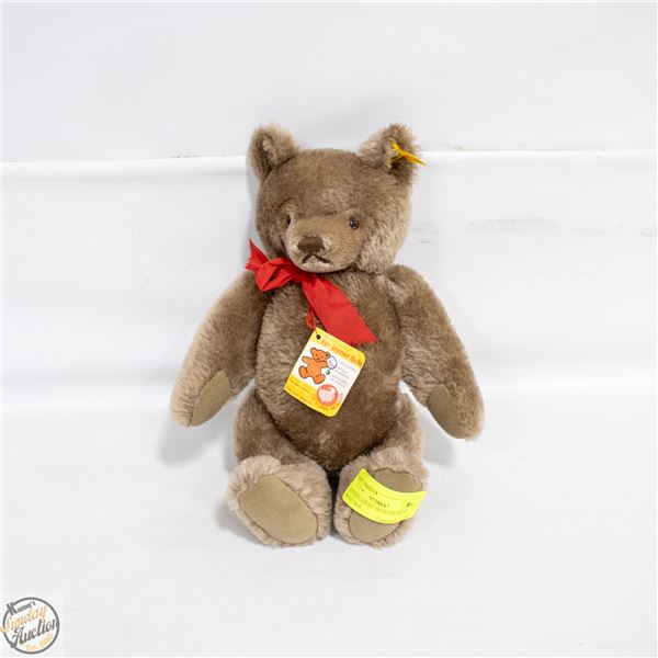 ESTATE STEIFF MOHAIR BEAR WITH TAGS