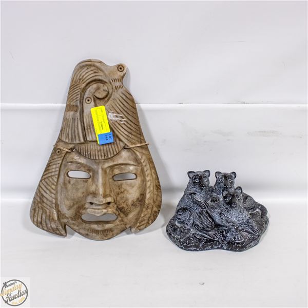 SOAP STONE CARVING + MASK
