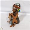 Image 1 : MEXICAN REDWARE FISHERMAN FIGURINE