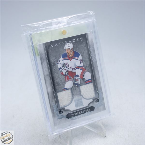 2018-19 UD ARTIFACTS DOUBLE JERSEY CHRIS KREIDER
