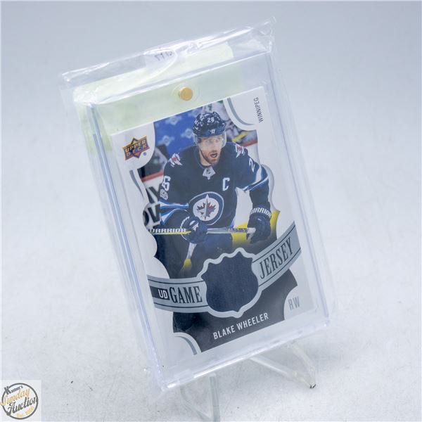 2017-18 UD GAME JERSEY BLAKE WHEELER CARD