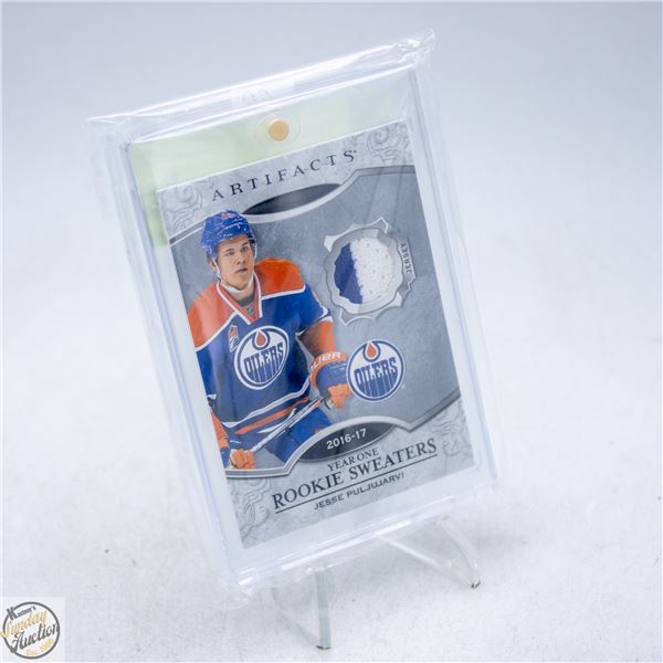 2018-19 UD ARTIFACTS JERSEY JESSE PULJUJARVI CARD