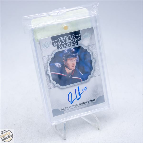 2017-18 UD PREMIER AUTO ALEXANDER WENNBERG CARD