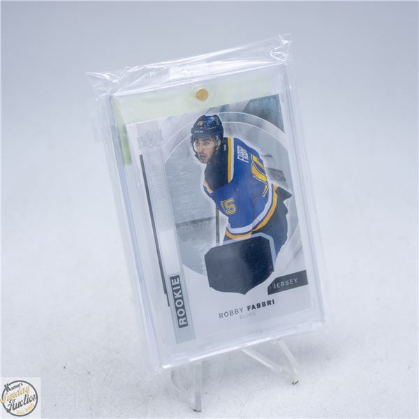 2015-16 UD PREMIER ROOKIE JERSEY ROBBY FABBRI CARD