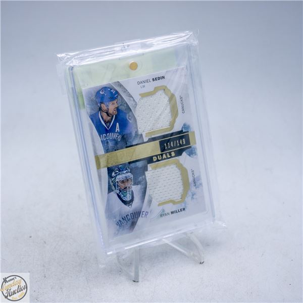 15-16 UD DUALS JERSEY'S DANIEL SEDIN - RYAN MILLER