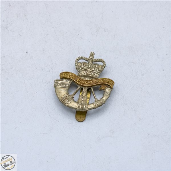 OLD NORTH SASKATCHEWAN REGIMENT CAP BADGE