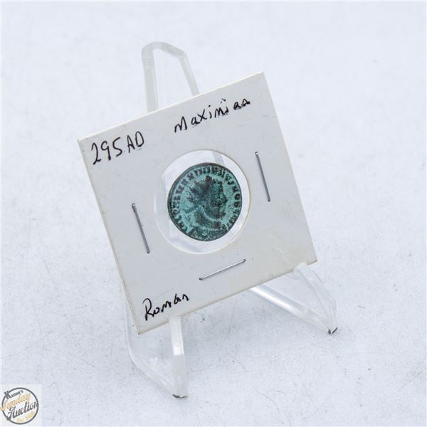 295AD ANCIENT ROMAN MAXIMIAN COIN