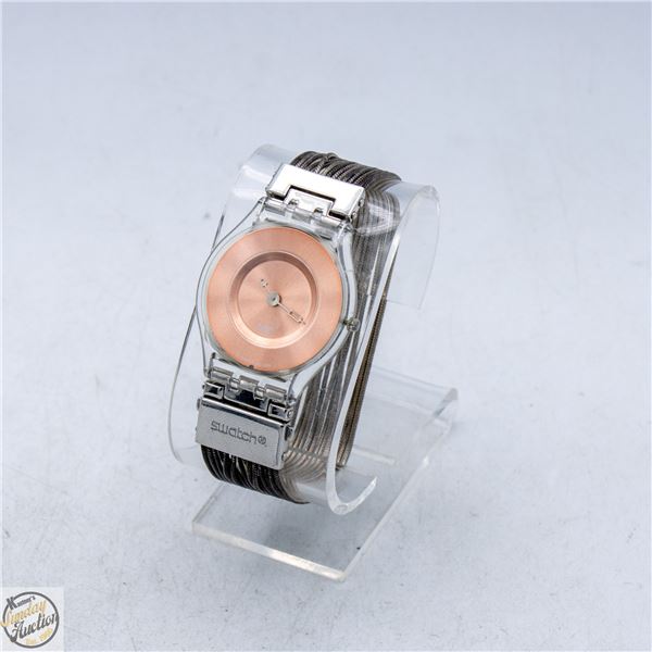 VINTAGE SWATCH SUNBURST DIAL WATCH WITH MULTI
