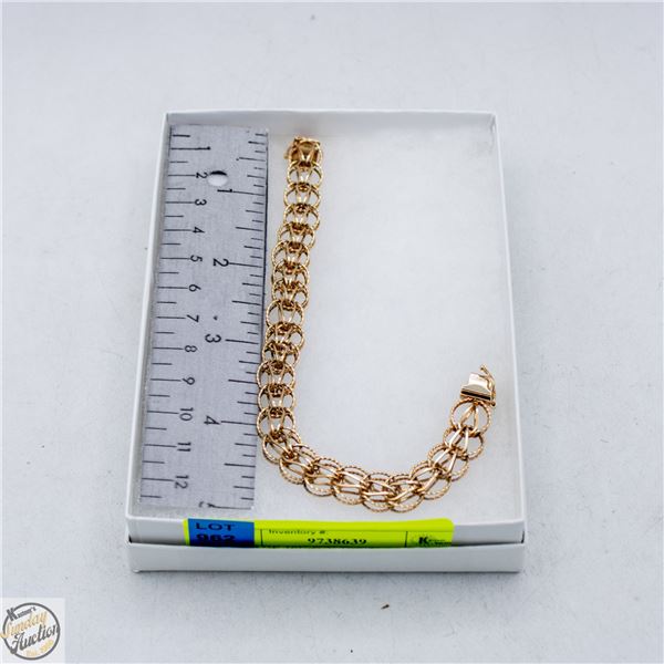 ESTATE 10K STAMPED THIN BRACELET
