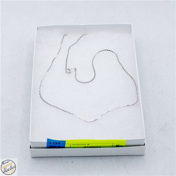 STER SILVER NECKLACE 18 INCHES