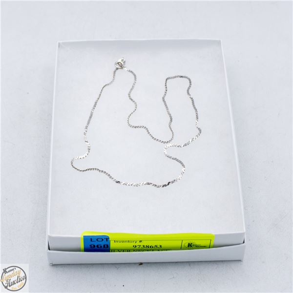 STER SILVER NECKLACE 15.5 INCHES