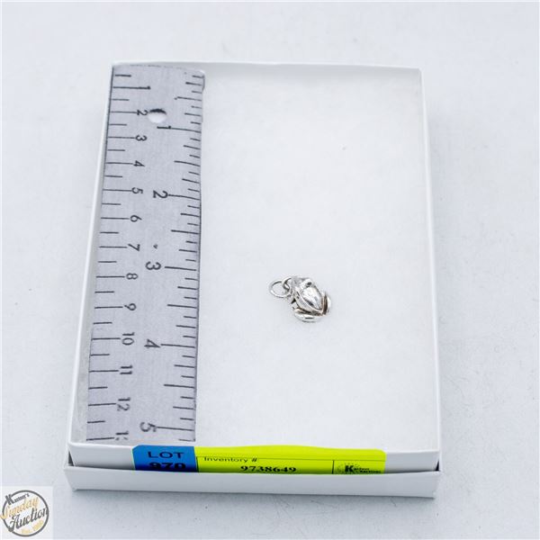 STER SILVER FROG CHARM
