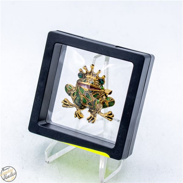 NEW PRINCE FROG BROOCH