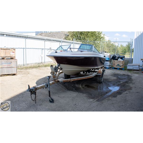 1991 INVADER 16' OUTBOARD MOTOR BOAT