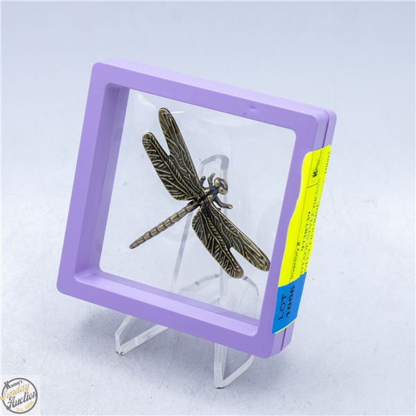 NEW VINTAGE STYLE BRASS DRAGONFLY FIGURINE