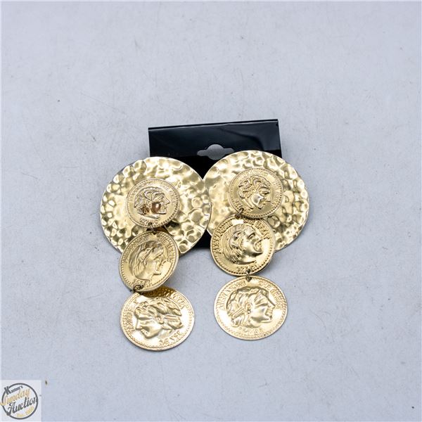 VINTAGE ALEXANDER THE GREAT COIN STYLE DANGLE