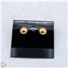 Image 1 : VINTAGE GOLD-TONE BALL STUD EARRINGS