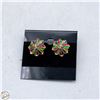 Image 1 : VINTAGE GOLD-TONE ROSETTE BAROQUE EARRINGS
