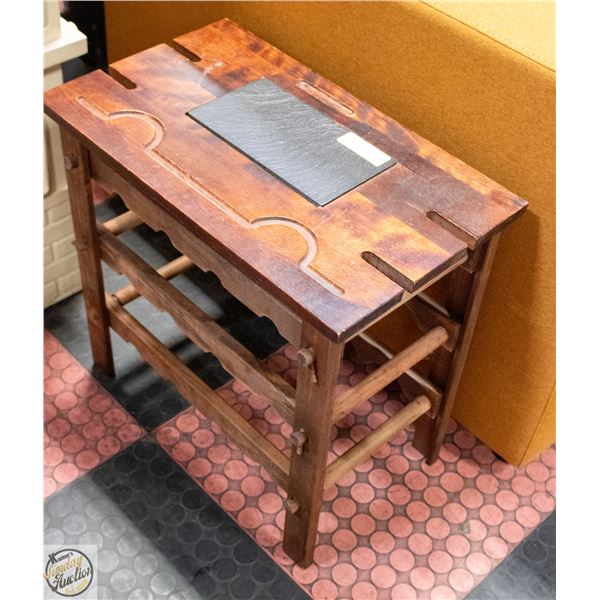 WINE RACK CHEESE TABLE