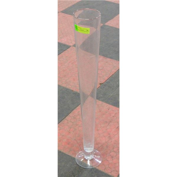 31.5" TALL DECORATIVE GLASS FLOOR VASE