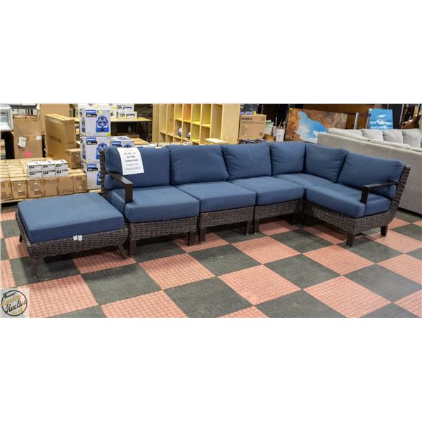 FOREMOST MELROSE 6 PIECE WOVEN SEATING PATIO SET