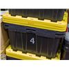 Image 1 : LOT OF 3 STORAGE TOTES