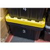 Image 1 : LOT OF 3 STORAGE TOTES