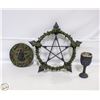 Image 1 : ESTATE CELTIC GOBLET/IVY WALL STAR CANDLE