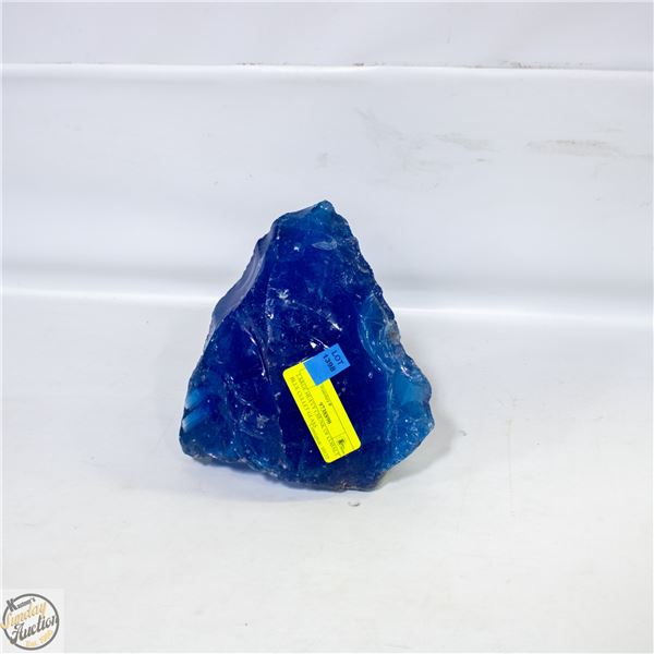 LARGE HEAVY CHUNK OF COBALT BLUE CULLET GLASS