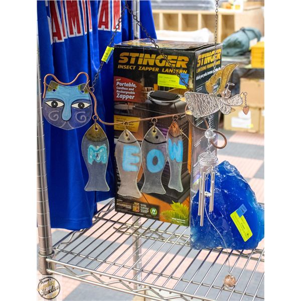 CAT THEME WINDCHIME PLUS ANGEL WINDCHIME