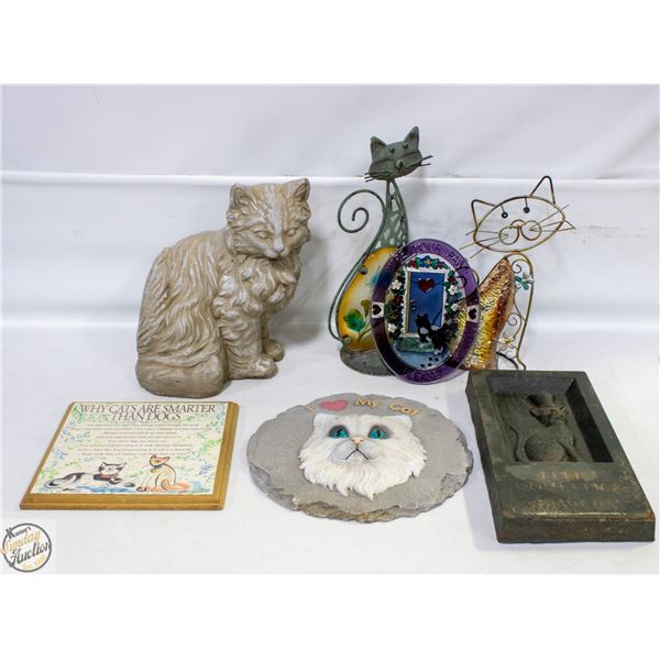 COLLECTION OF OUTDOOR CAT DÉCOR