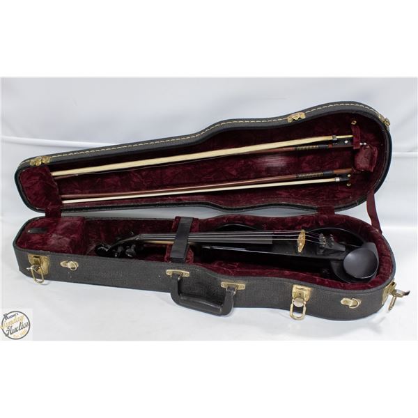 YAMAHA SILENT VIOLIN WITH CASE AND EXTRAS