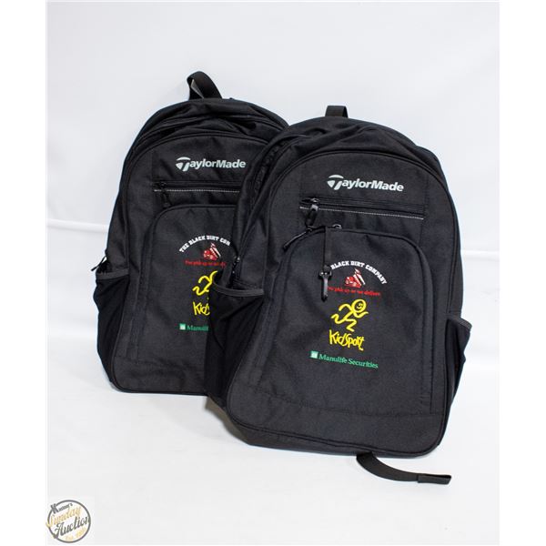 2 MATCHING NEW TAYLORMADE BACKPACKS, MULTICOMP