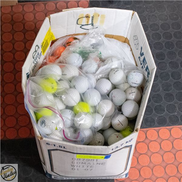 LARGE LOT USED GOLF BALLS
