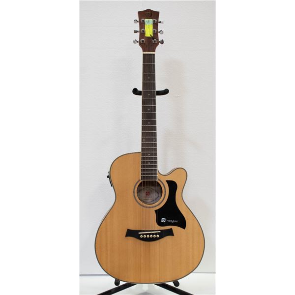VANGOA SINGLE CUT AWAY ACOUSTIC GUITAR